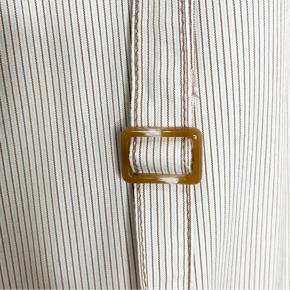 Trouser Pants by G1 Tailor Goods in Striped Green/White/Brown Sz 6 w/ Suspenders - Picture 3 of 8